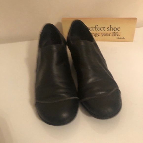 WALKING Cradles leather Black Round Toe Shoes size 7 - Picture 4 of 15